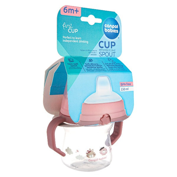 Canpol babies Prima cana a bebelusului cu duza din - Roz [ps:dd8aaddf-0355-48c2-b5e8-eb54bb047387]