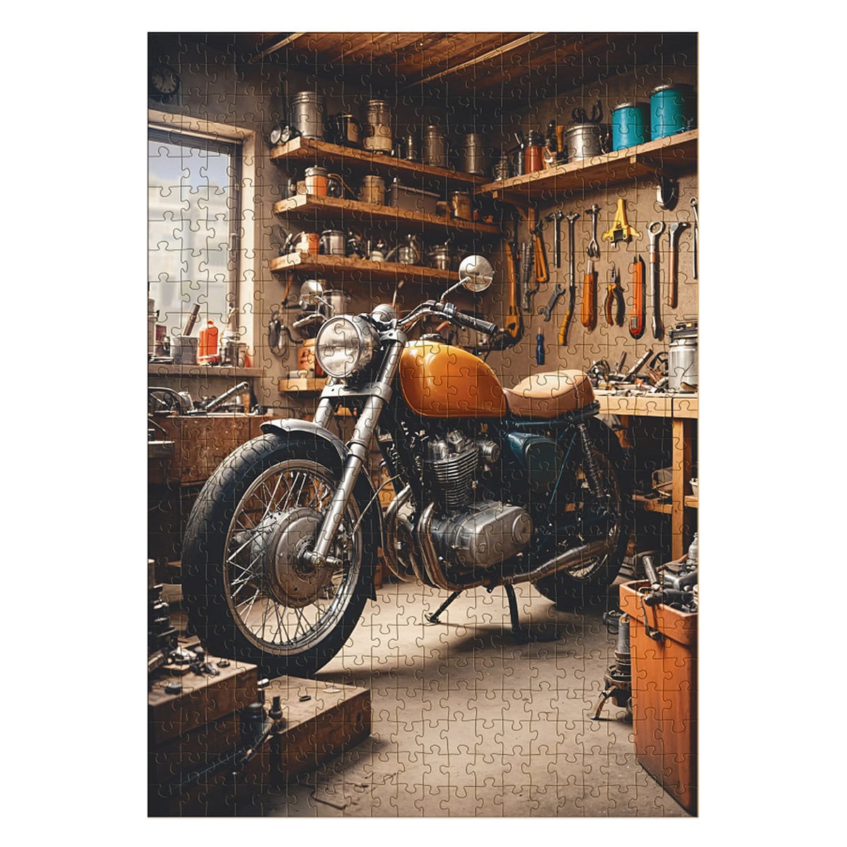 Puzzle Motorbike Garage Dodo Toys, 500 piese - Default Title (2) [ps:ca40b840-e7c0-4211-8679-88760a4d5e3c]
