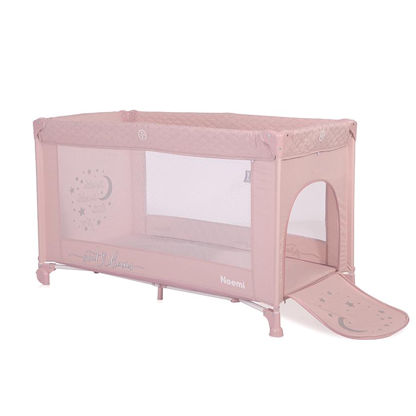 Pătuț Pliabil Lorelli Noemi, 1 Nivel, Mellow Rose Star - Mellow Rose Star (2) [ps:f4239601-9a09-4429-a4a3-f78a2f3fc60d]