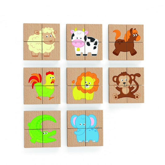 Blocuri magnetice cu imagini animale, Viga [ps:daee7abe-625f-4a1f-aa51-c44fff31edd1]