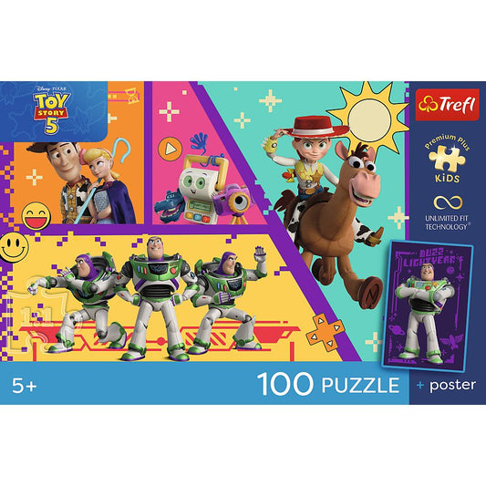Puzzle Trefl Disney Pixar Toy Story 5 - 100 Piese cu Poster - Default Title (2) [ps:c1c53c11-36a2-4a0c-9bf0-316aa80baea4]