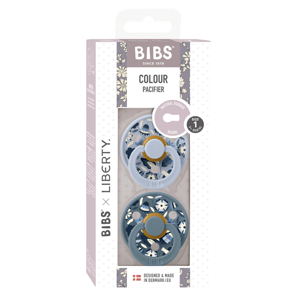 BIBS x Liberty - Set 2 Suze Latex Bobo - Dusty Blue/Petrol (2) [ps:ba141cc7-89db-47e4-ab41-6013405ee3ff]