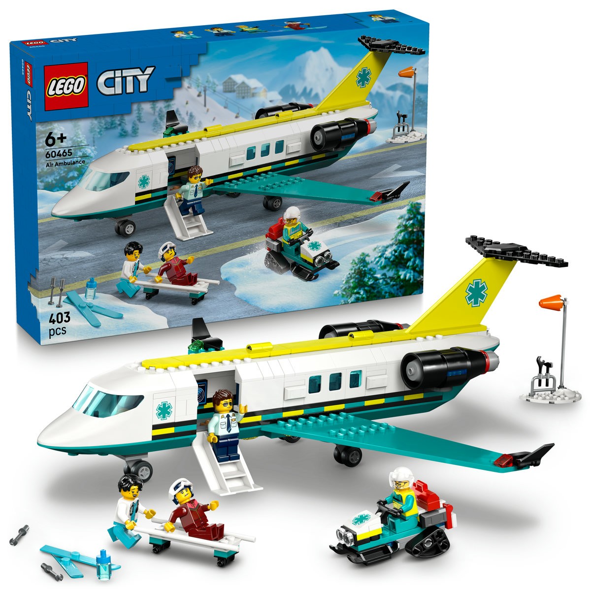 LEGO CITY AVION AMBULANTA PENTRU URGENTE 60465 - Imagine 8 [ps:1e743b1f-1612-421d-a813-ccf885bf6d79]