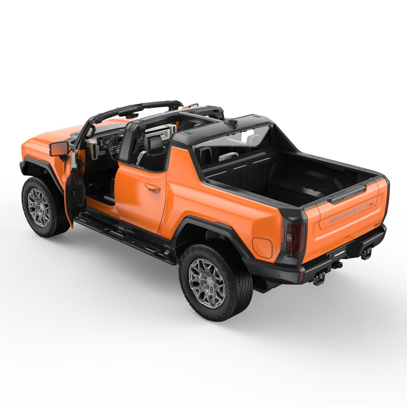 MASINA CU TELECOMANDA GMC HUMMER EV PORTOCALIU SCARA 1 - Imagine 4 [ps:bd9b69e4-27f5-4ff3-b5f1-c967b9e7aaed]