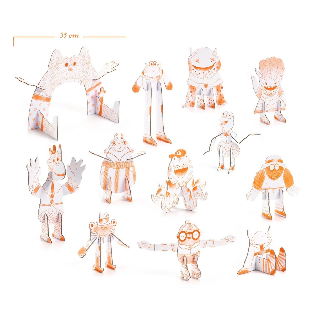Kit Creativ Monstri de Colorat si Asamblat, Djeco - Imagine 2 [ps:e6fa5acb-cc50-498e-a75e-9a82d1f94d52]
