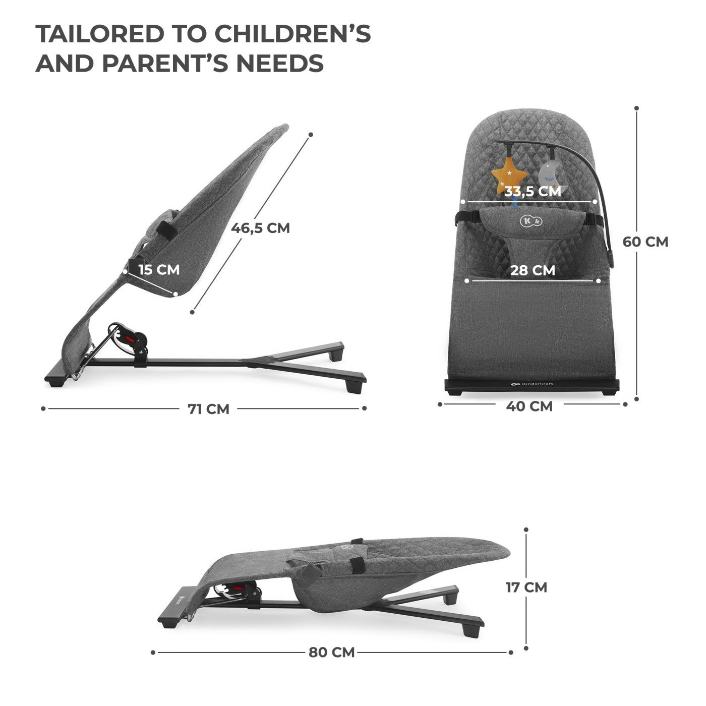 BALANSOAR KINDERKRAFT MIMI, GREY - Gri