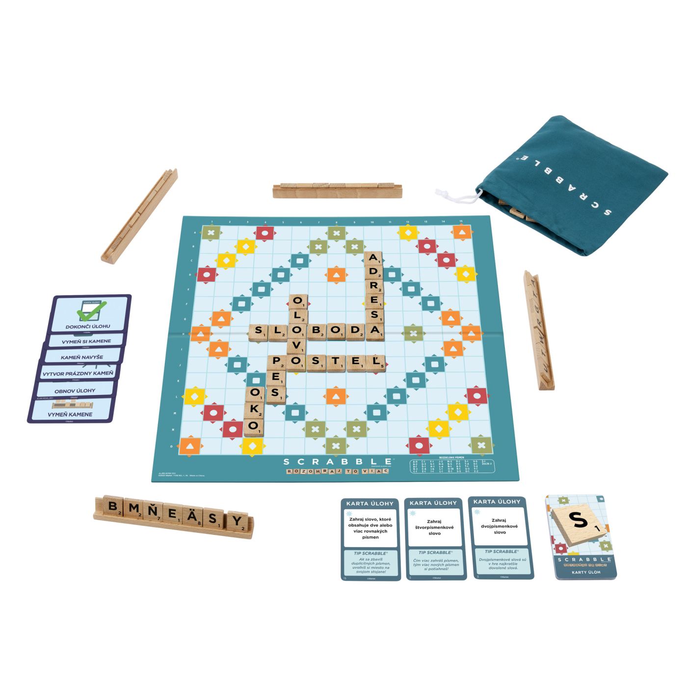 Joc Scrabble 2 in 1 din Lemn Engleză - Mattel - Default Title (2) [ps:2797f49a-86b6-412c-bf32-6d697a050242]