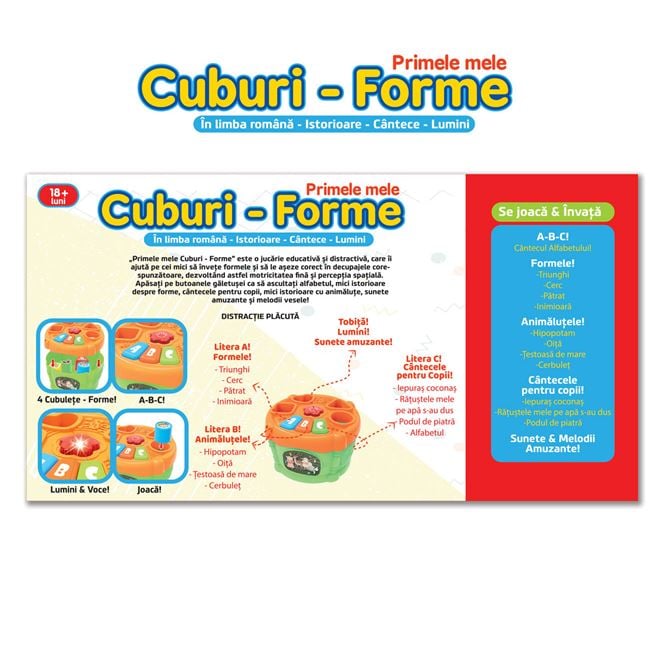 Sortator Primele Forme Jumbo cu Sunet, Portocaliu Verde - Portocaliu Verde cu Sunet (2) [ps:f930dd4e-eceb-434a-8f38-3a4f7d5d9e65]