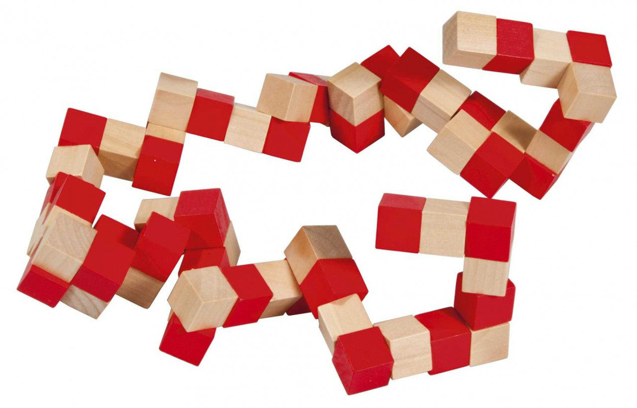 Joc logic IQ 3D Puzzle rosu&natural Anaconda, Fridolin - Imagine 3 [ps:f14343cd-3ca3-4ed3-8f27-8d7c953097ec]