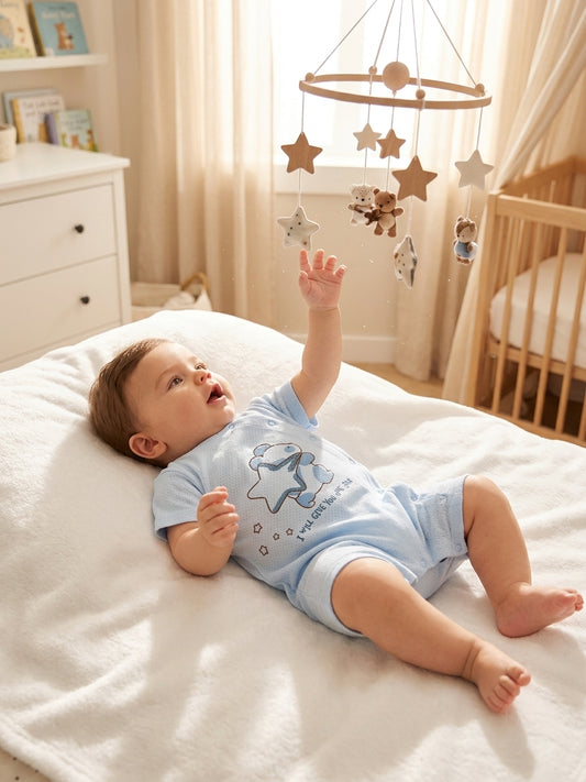 Salopeta bumbac cu capse ursulet 0-3 Luni Alb INFANT - 6-9 Luni (2) [ps:837aa952-34bf-41a1-9b6e-697f13001d9f]