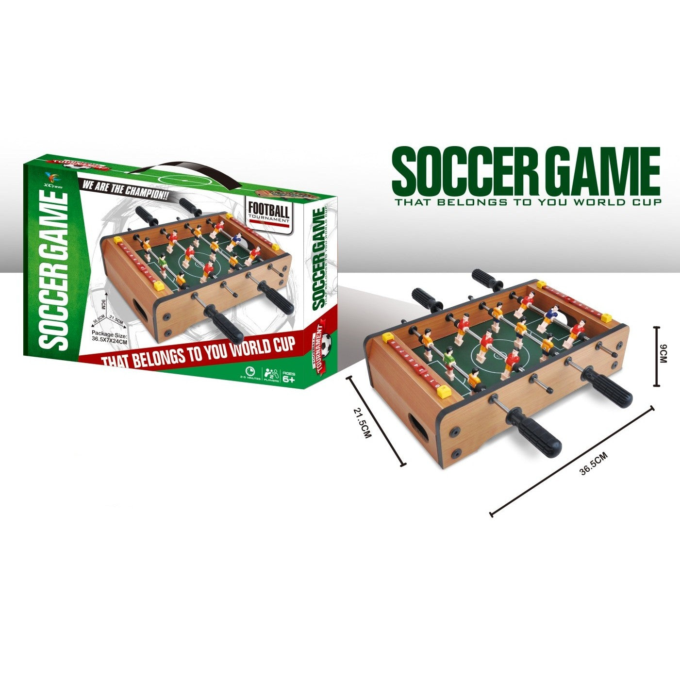 Masa de Fotbal Flippy cu Tablou de Scor, Lemn, Maro - Default Title (2) [ps:23a3e588-1da7-4120-8b88-a6b549d46e95]