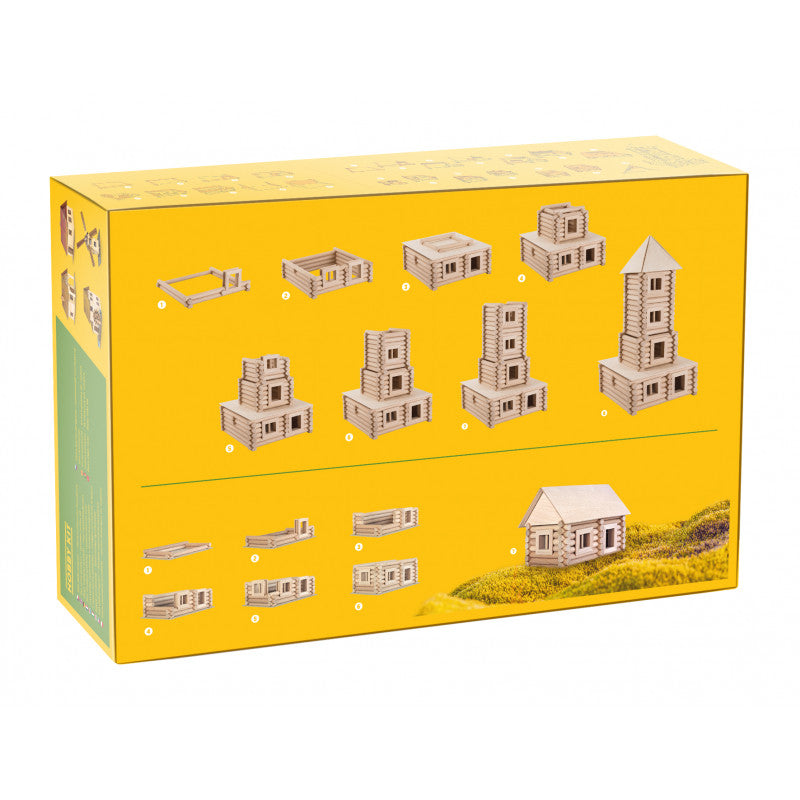Set constructie arhitectura Vario XL, 184 piese din lemn, Walachia [ps:9226b0af-f8ce-4315-925d-5b79d439edfb]