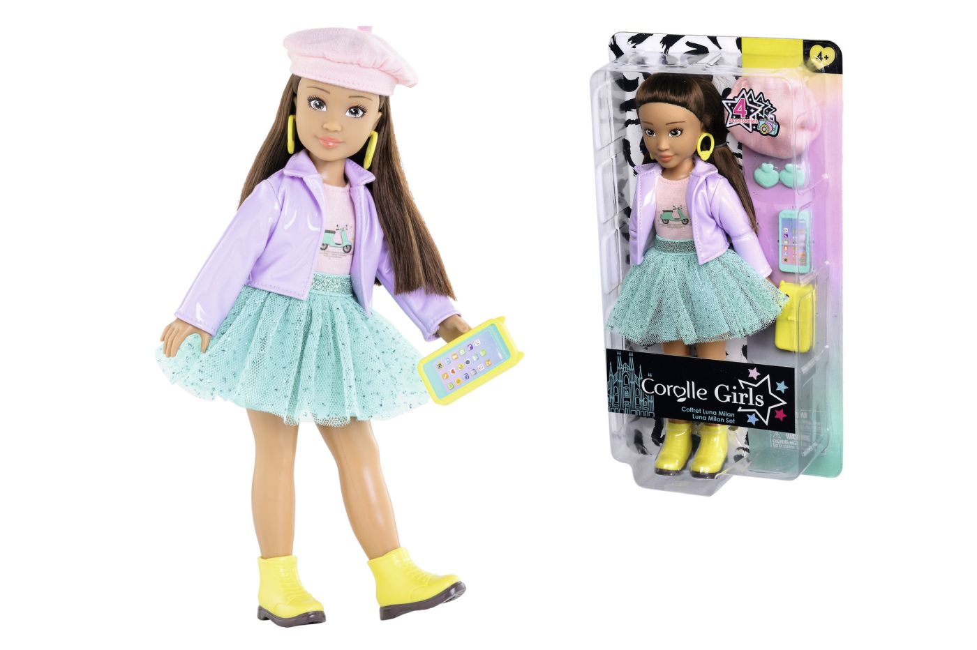 COROLLE SET SAPTAMANA MODEI LA MILANO PAPUSA LUNA 28CM Simba - Imagine 2