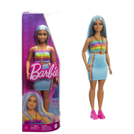PAPUSA BARBIE FASHIONISTA CU PAR ALBASTRU PLATINAT SI - Imagine 4 [ps:aabc35c2-cef0-4721-93e0-50d38d2732fc]