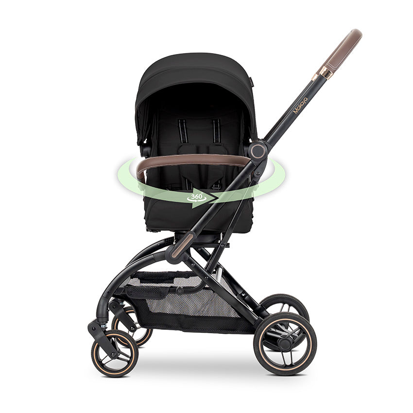 Cărucior Nou-Născut Lorelli Makaya, Scaun Rotativ 360°, - Black (2) [ps:511f2a09-d56c-4848-b8f9-0c25962e33f1]