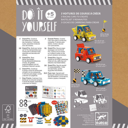 Joc creativ DIY Grand Prix, Djeco - Imagine 4 [ps:913c412d-d2a4-4ae6-80f2-529594bc1310]