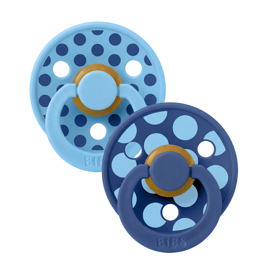Set 2 Suzete BIBS Colour Studio Polka Dots 0 luni+ | Breeze - Breeze/Cornflower (2) [ps:584c7c90-7a5b-4c47-b725-a8e1a5025cb5]