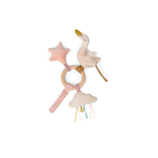 Zornaitoare cu inel de lemn Lebada, Moulin Roty - Imagine 2 [ps:c0cdc5df-3737-434a-affb-249f31606830]