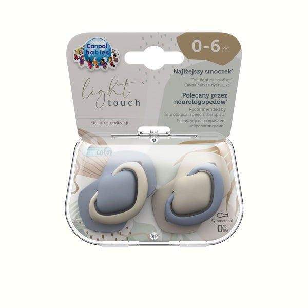 Canpol Babies Suzeta Simetrica Din Silicon 0-6 M Pure - Imagine 2