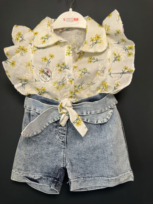 Set cămașă cu flori și pantaloni scurți denim Pampal 4 - 4 ANI (2) [ps:0a733c36-d09f-4ab5-9b1f-fbab417988e7]