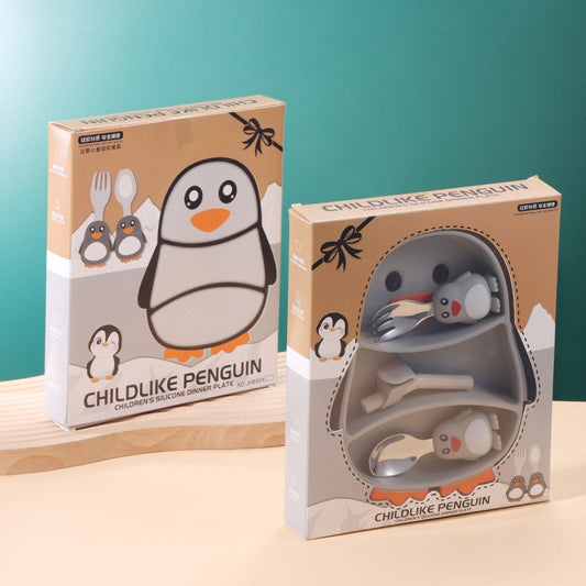 Set Diversificare Bebeluși Flippy, Silicon, Gri - Pinguin - Default Title (2) [ps:72d592c9-ad89-460c-9dbc-bd02718ea068]