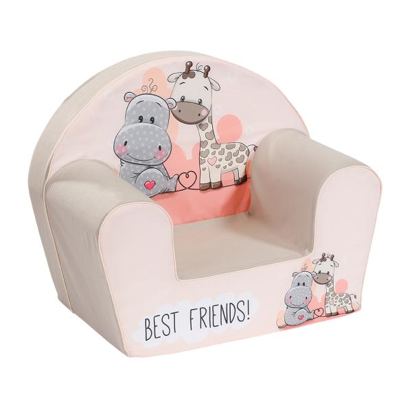 Fotoliu pentru copii, Knorr Toys, umplutura din spuma moale, husa bumbac 100% detasabila si lavabila, 51 x 34 x 42 cm, 9 Luni+, Best Friends - Imagine 3 [ps:86dcda10-a72d-4a61-81cf-a2f40c5d9e2a]