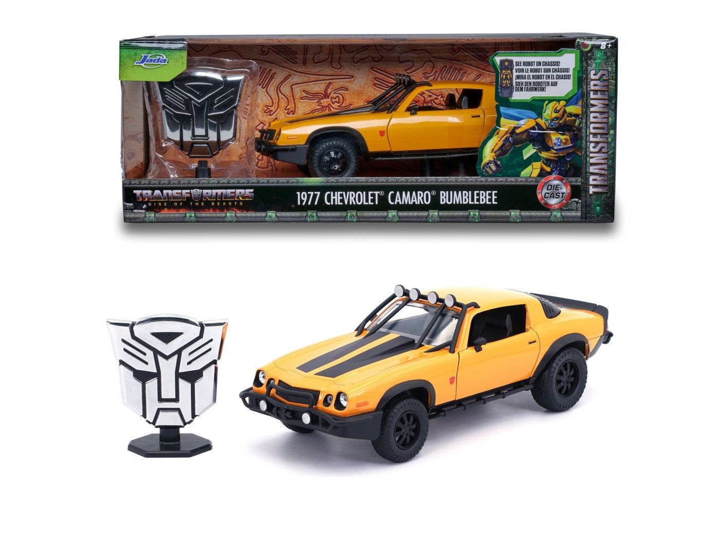 JADA TRANSFORMERS MASINUTA METALICA BUMBLEBEE CHEVROLET - Imagine 8 [ps:e415ce52-6a1a-4ab4-8893-cdc144308f21]