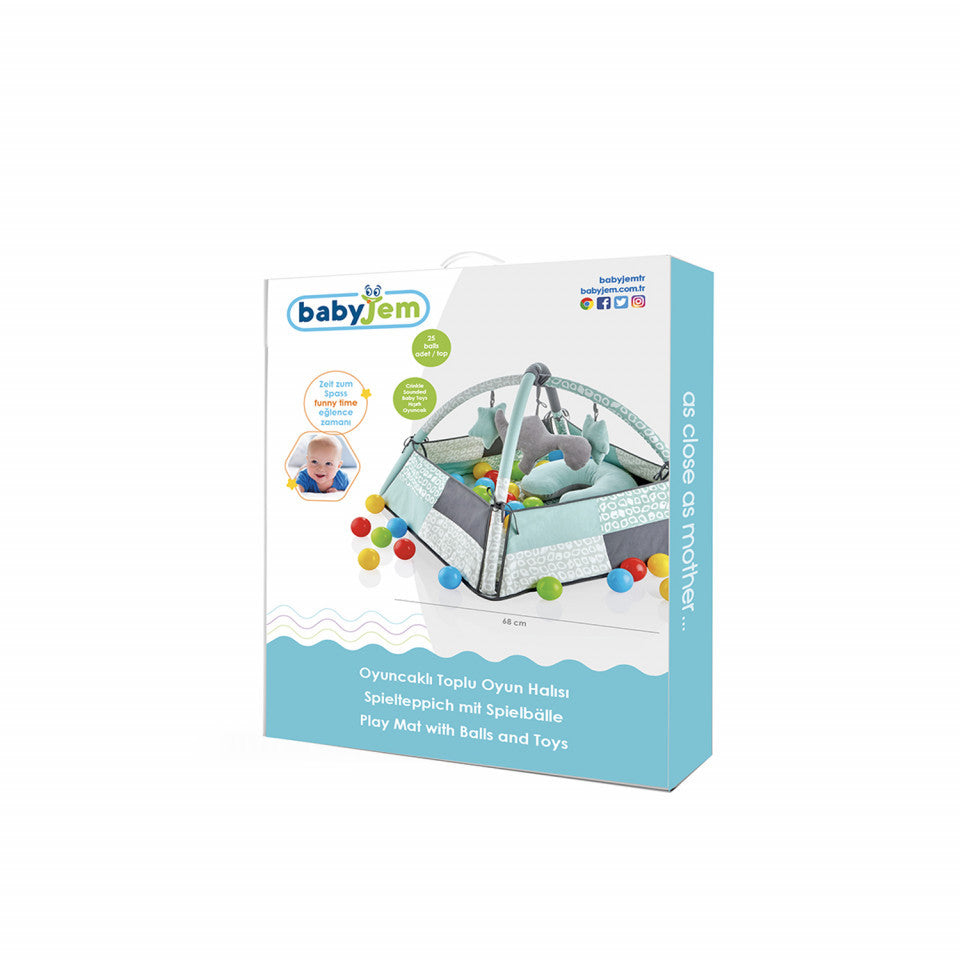 Centru de joaca cu bile BabyJem Toy Ball Play Mat - Roz [ps:893a33dc-eaa9-41b4-87de-b5b4f684fb49]