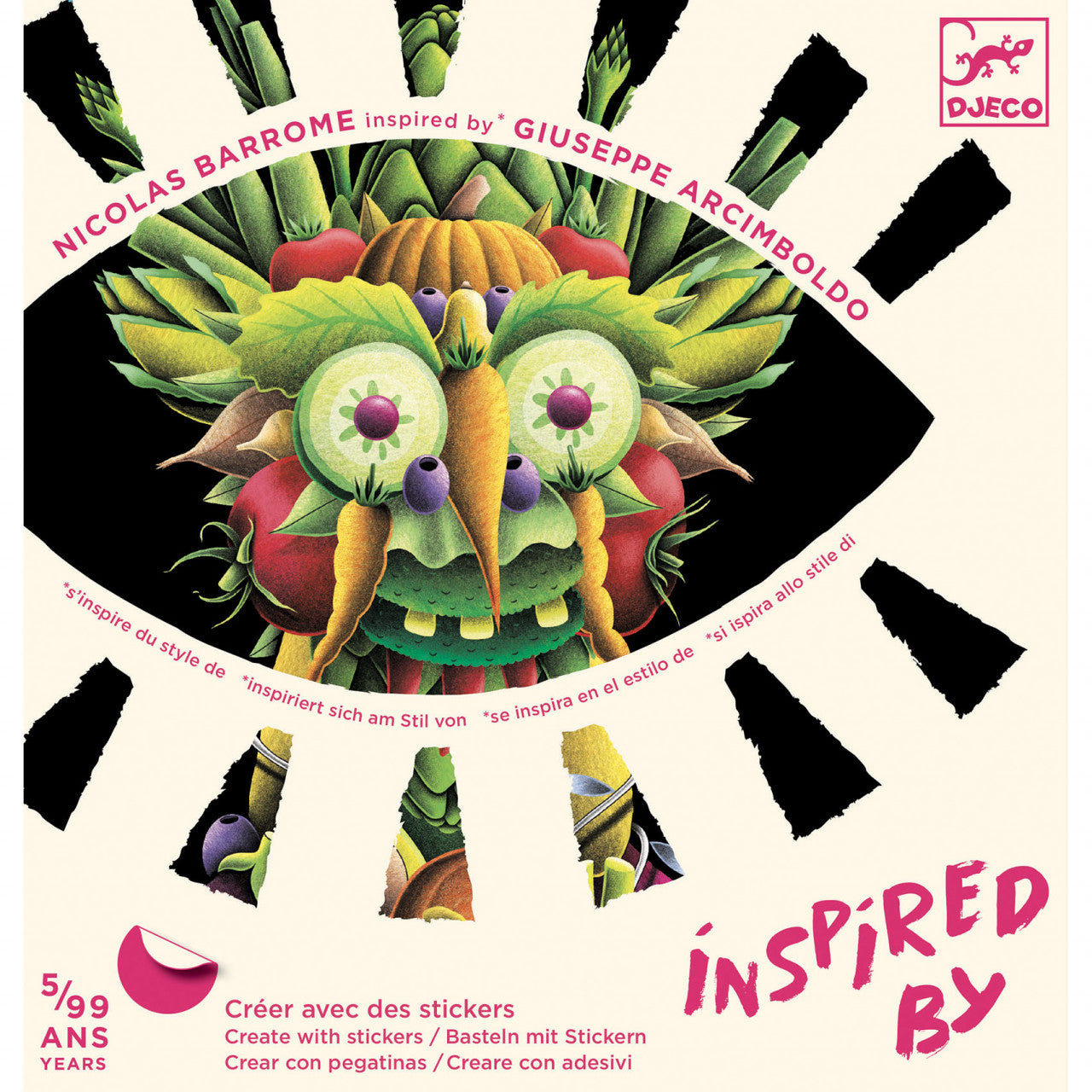 Atelier colaj Manierism Inspired by Arcimboldo, Djeco - Imagine 2 [ps:c37f209c-7656-4229-9c72-e9d393dde55a]