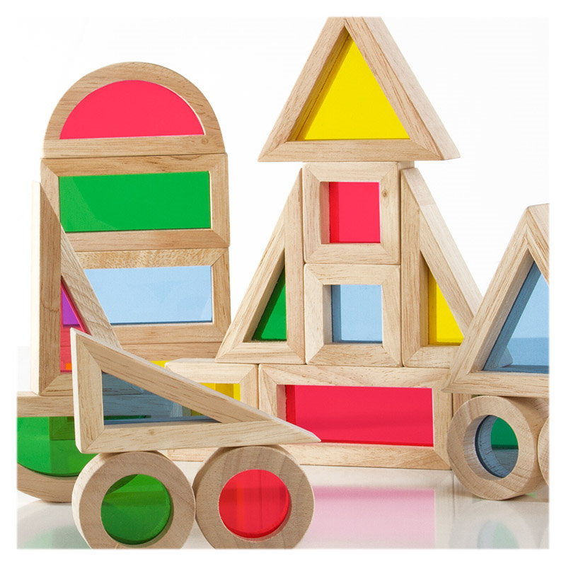 Junior Rainbow Blocks Guidecraft - Set 20 Piese Colorate - 20 (3) [ps:ba2ac3ba-0ced-463d-b2cd-7accd6b3e790]