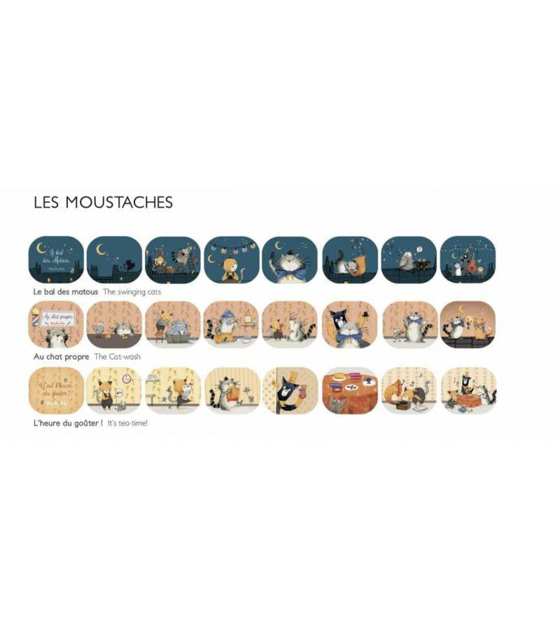 Discuri cu povesti Pisicile Moustaches, Moulin Roty - Imagine 3