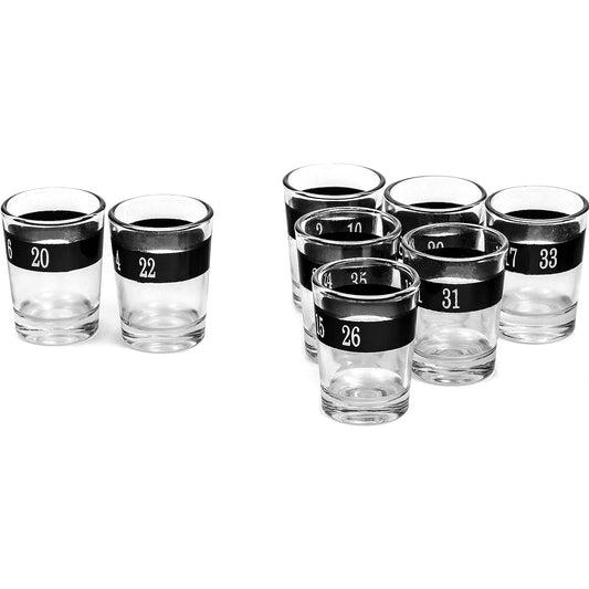 Ruleta cu Pahare de Shot Flippy, 30 cm, Rosu/Negru - Rosu/Negru (3) [ps:d0272b9a-09d0-493a-a5da-b0bbbd139b38]