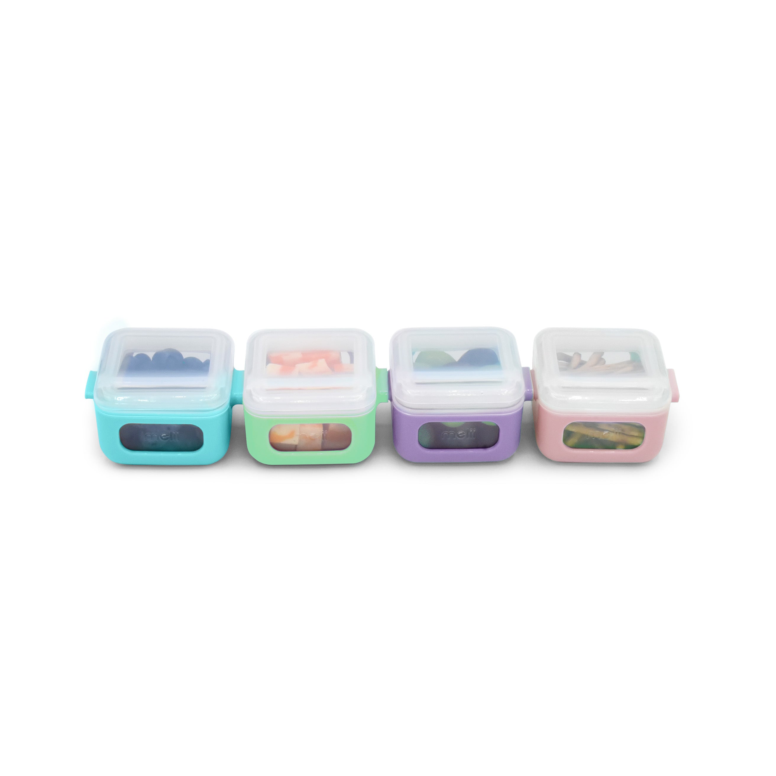 SET 4 RECIPIENTE SILICON SNAP&GO CUBES, MELII, 4*118 ML - Imagine 3