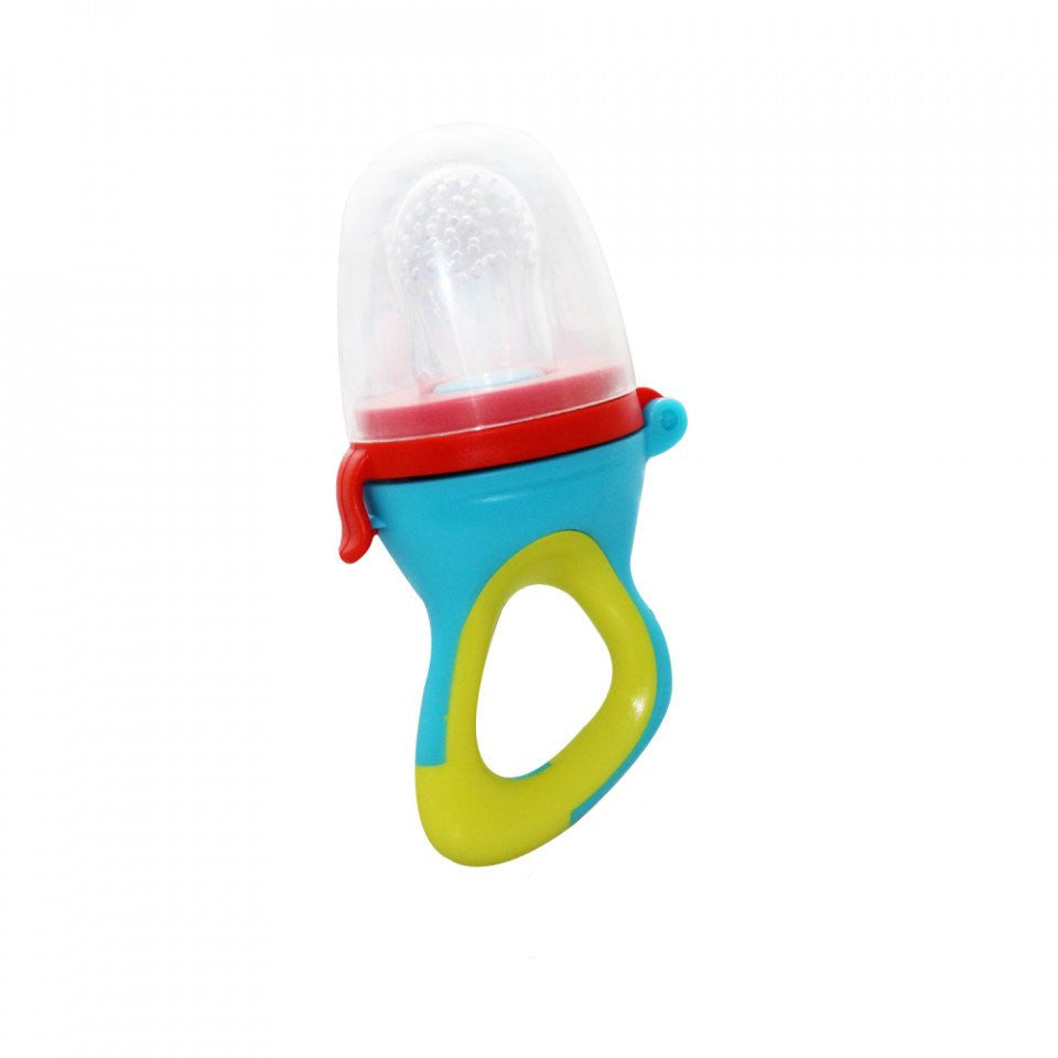 Dispozitiv de hranire din silicon BabyJem Fruits and - Bleu