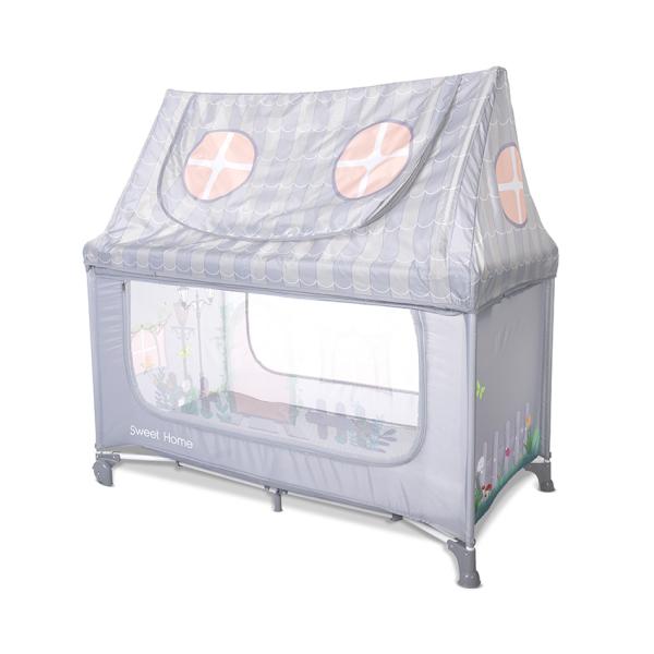 Pătuț Pliabil Lorelli Sweet Home, 2 Nivele, Beige - Grey (3) [ps:bae88aea-1960-4d47-a62d-3e9ca20a84a8]