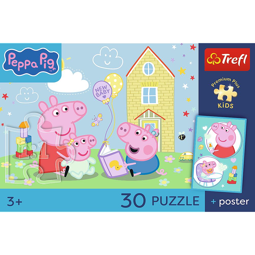 Puzzle Trefl Peppa Pig 30 Piese Premium Plus cu Poster - Default Title (3) [ps:79234c15-1e15-4f6c-a4b7-38c95f221368]
