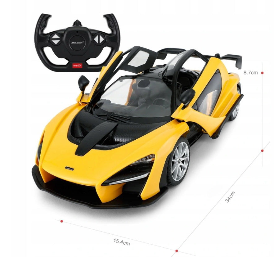 MASINA CU TELECOMANDA McLAREN SENNA GALBEN CU SCARA 1 LA 14 [ps:b693355e-8ccd-46ad-b412-b3f2195619e0]