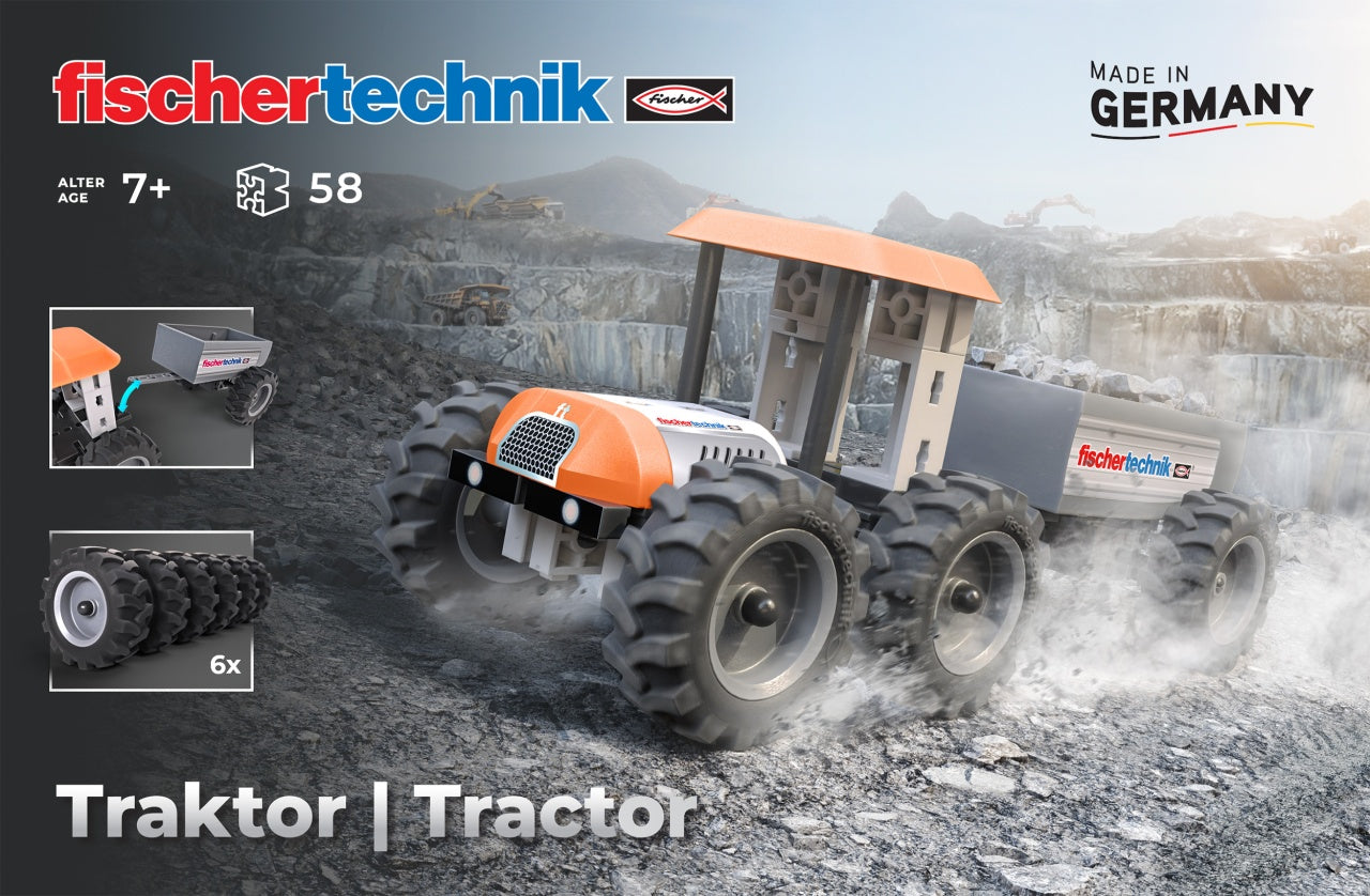 Kit STEM Tractor de asamblat si manevrat, Fischertechnik - Imagine 3 [ps:177ca89a-da28-42ca-b7b3-4077f3c01feb]