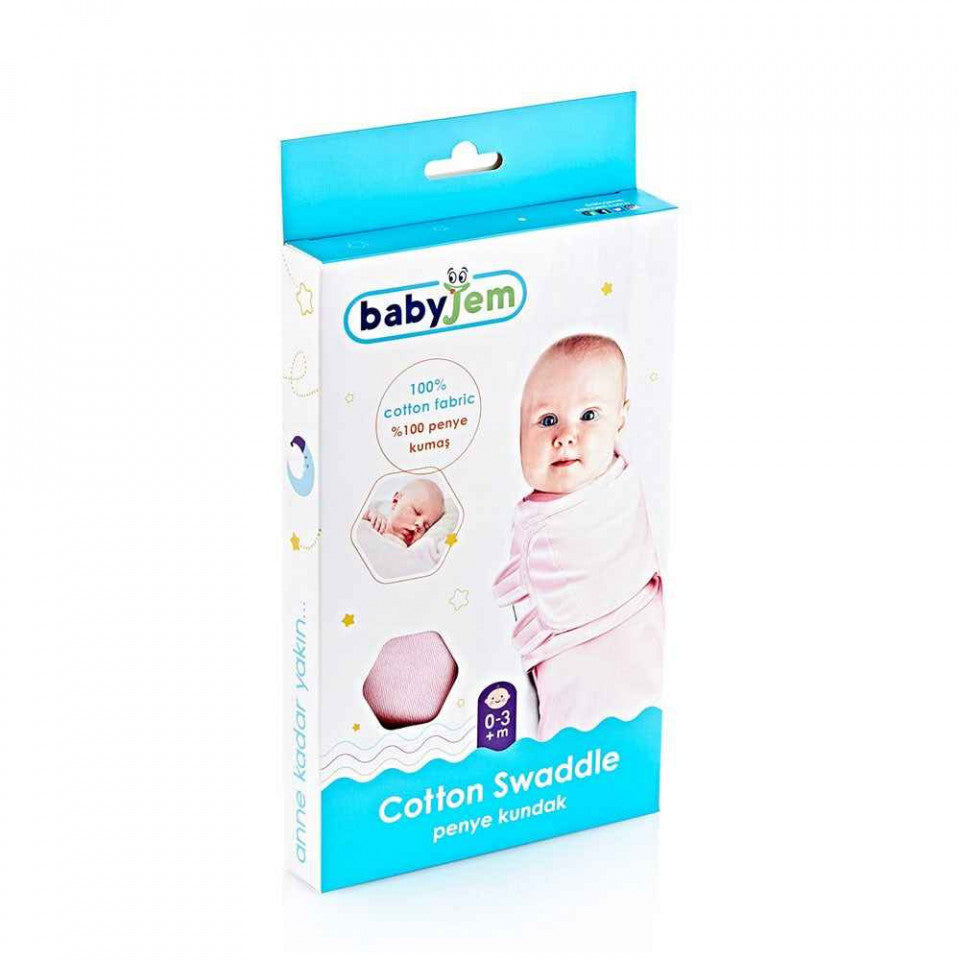 Sistem de infasare din bumbac 0-3 luni BabyJem Swaddle (Culoare: Gri) [ps:59a9363d-40ae-408c-b400-96dad6ce1bea]