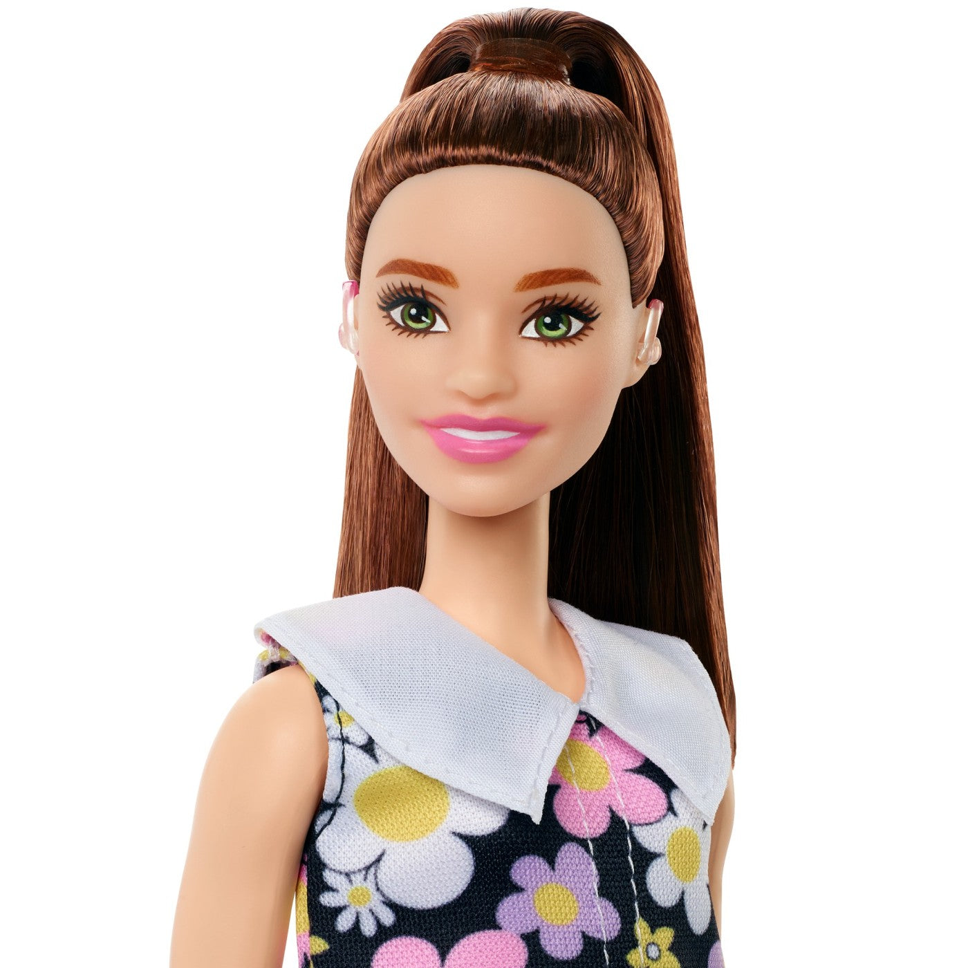 PAPUSA BARBIE FASHIONISTA SATENA CU ROCHIE CU IMPRIMEU FLORAL [ps:a12ece5f-c905-49af-8f05-9f8c6cd2b247]