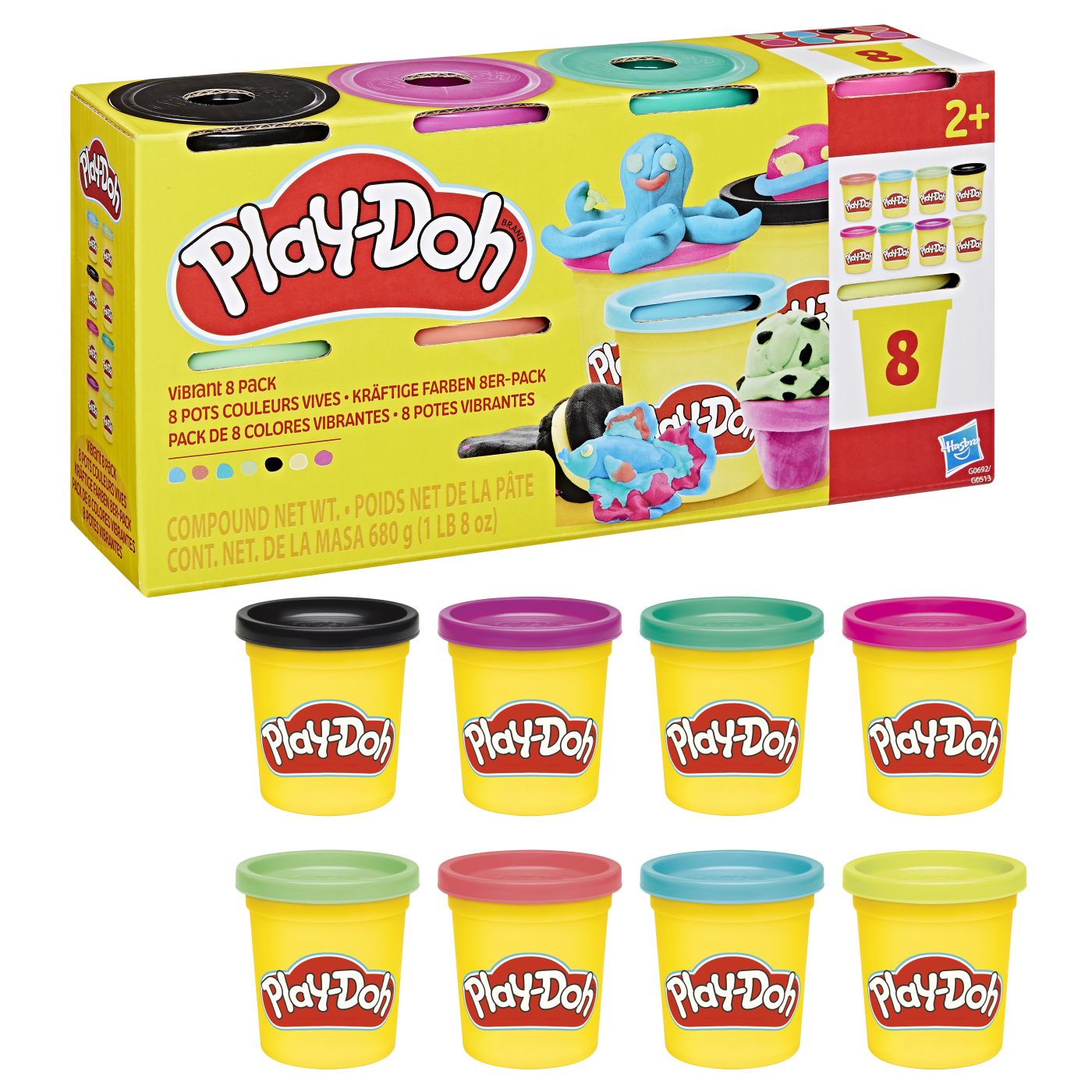 PLAY DOH SET 8 CUTII DE PLASTELINA CULORI VIBRANTE Hasbro - Default Title (3) [ps:398357f2-4ae8-42bd-acaa-31d629ad1849]