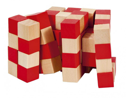 Joc logic IQ 3D Puzzle rosu&natural Anaconda, Fridolin - Imagine 2 [ps:f3130ecd-e0fb-46bd-be7a-9b0edfb9a824]
