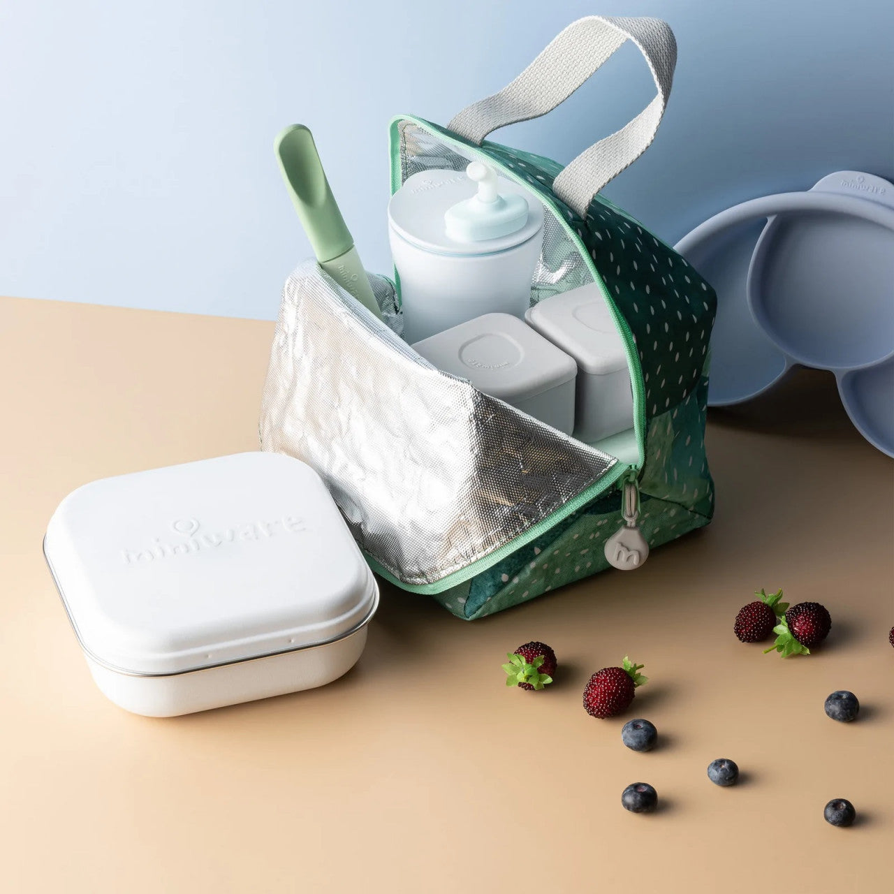 Set geanta termoizolanta Mealtote cu cutie Grow bento, - Imagine 3