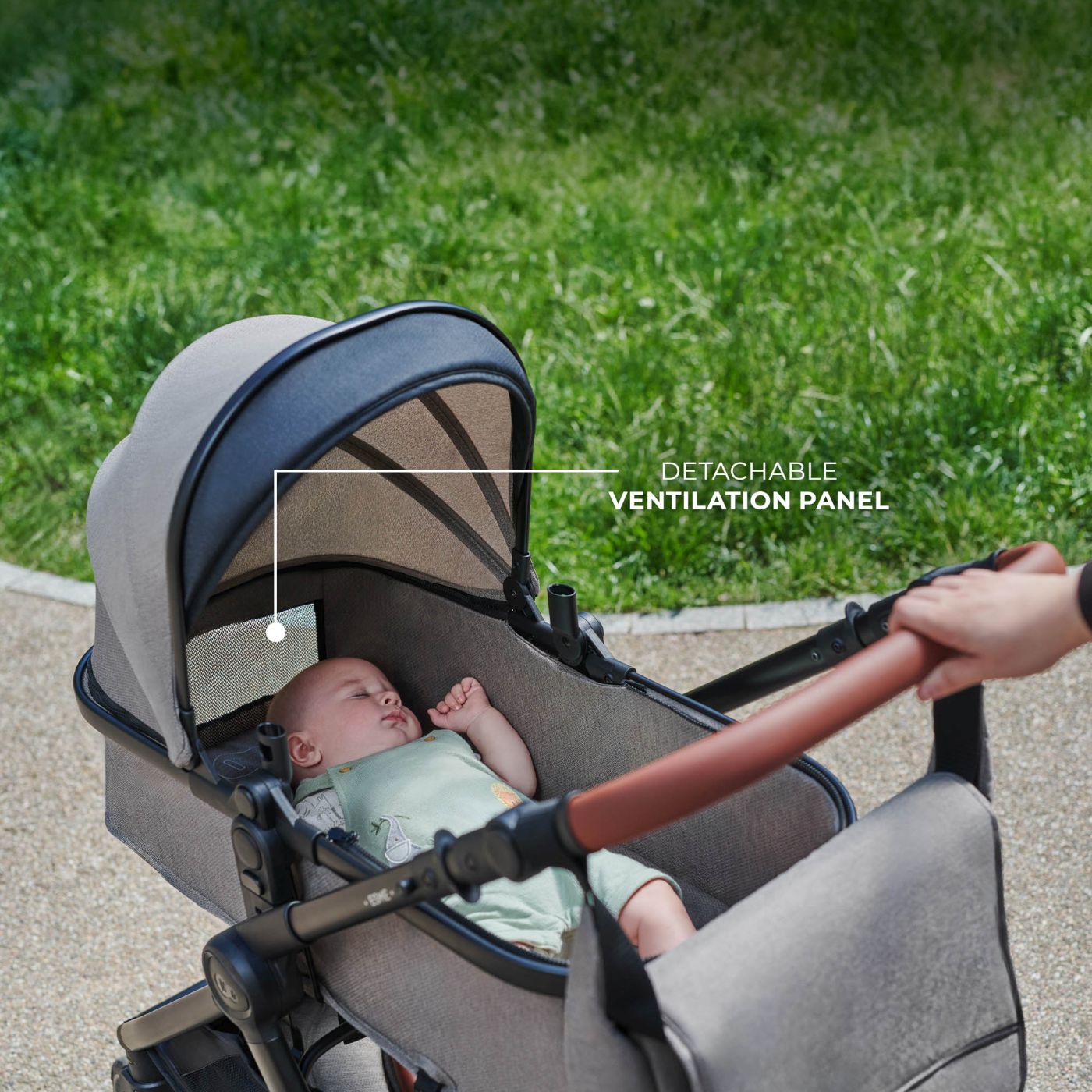 CARUCIOR KINDERKRAFT ESME PRO, 3 IN 1, SAND BEIGE - Imagine 4 [ps:2bec2118-8968-4c3c-bc39-732baabe43b4]