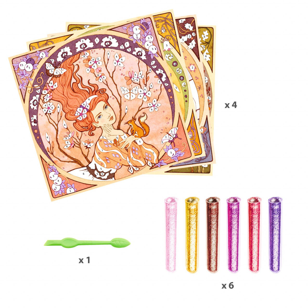 Atelier de pictura Art Nouveau cu sclipici Inspired by - Imagine 3 [ps:98d6815f-eb14-4982-91e9-e7e21b6c55f1]
