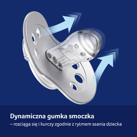 Suzeta Silicon Dynamic 18M+ 2 Pcs Night&Day Baiat - - Imagine 3