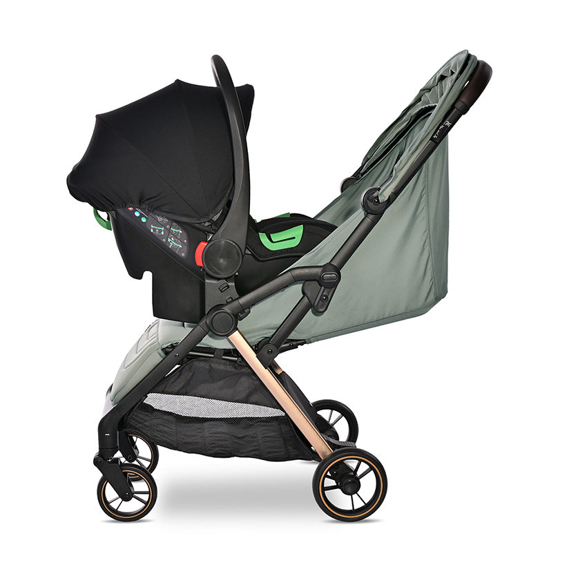 Cărucior Nou-Născut Lorelli Loret Autofold, Grey - Green (3) [ps:9b9b6aa8-3425-4013-9c70-15a766cfab1e]