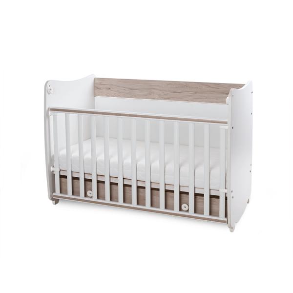 Pătuț Balansoar Lorelli Dream, 60x120 cm, Transformabil - White Light Oak new (3) [ps:0dde97dd-06c4-494c-bcc3-61cbf7ee07c2]