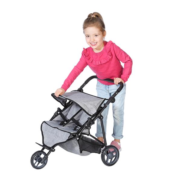 Cărucior Dublu Papuși Knorr Toys Duo, Jeans Grey - Default Title (3) [ps:402f1fd5-c91d-46e8-8c06-ab33291bef74]