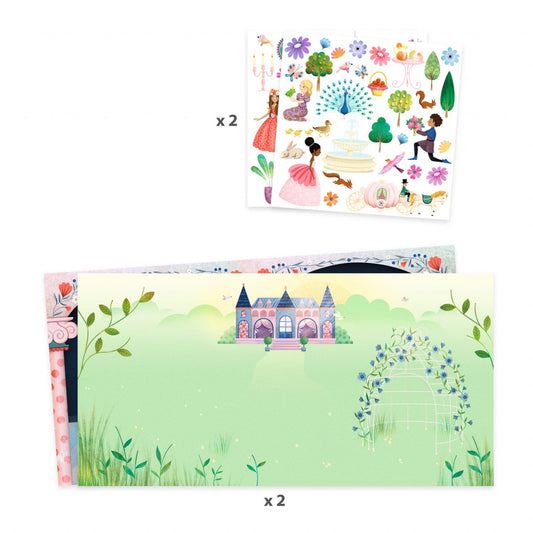 Planse cu abtibilduri repozitionabile Viata la castel, Djeco - Imagine 3 [ps:f013de8e-5d96-4fa2-9ca1-c7b9ac90b4fc]